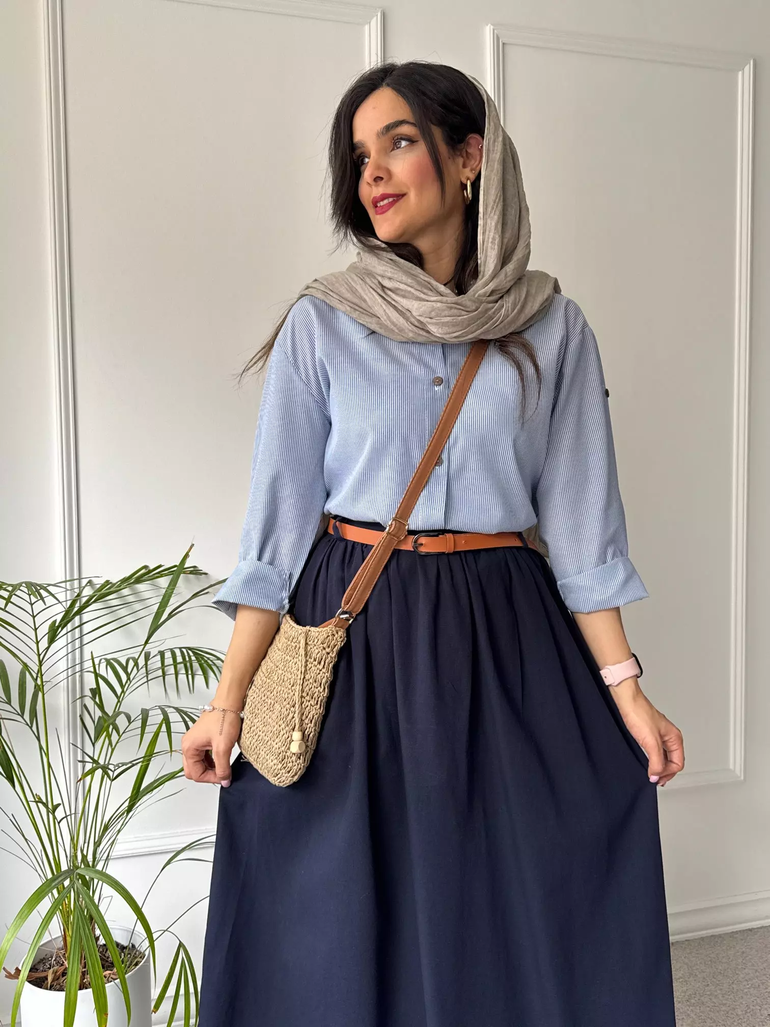 مانتو شومیزی راه راه ترندی